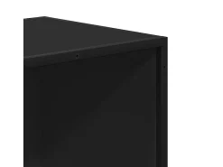 Estante 97,5x33x107,5 cm derivados de madeira e metal preto