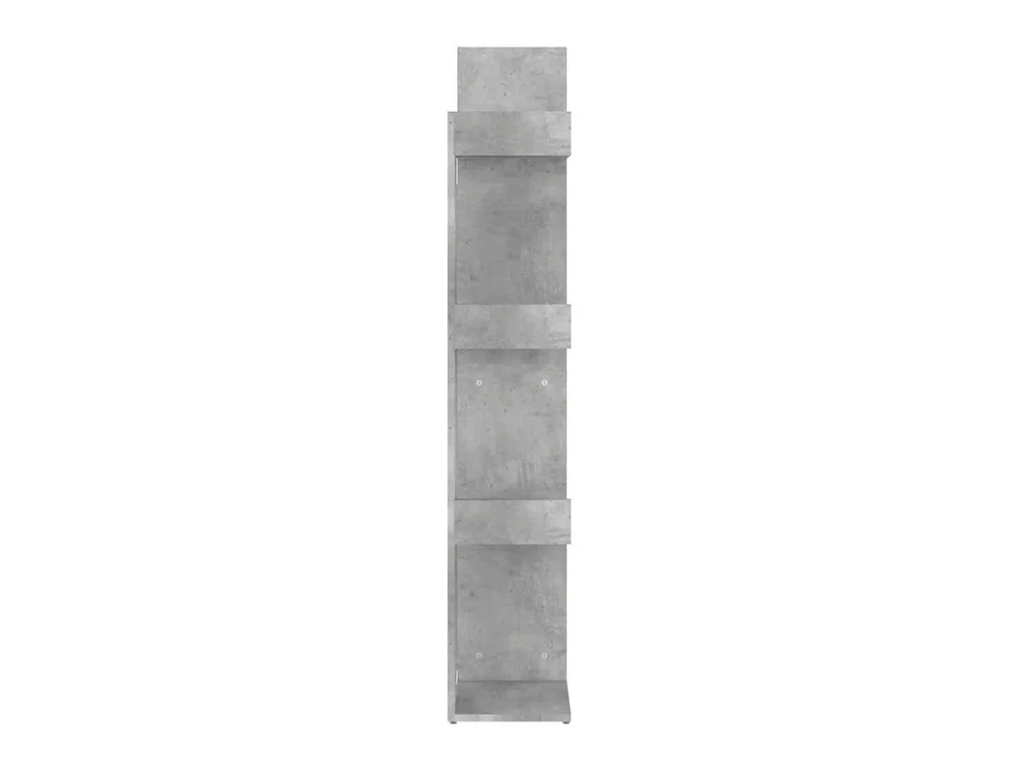 Estante 48x25,5x140 cm derivados de madeira cinzento cimento PT869621
