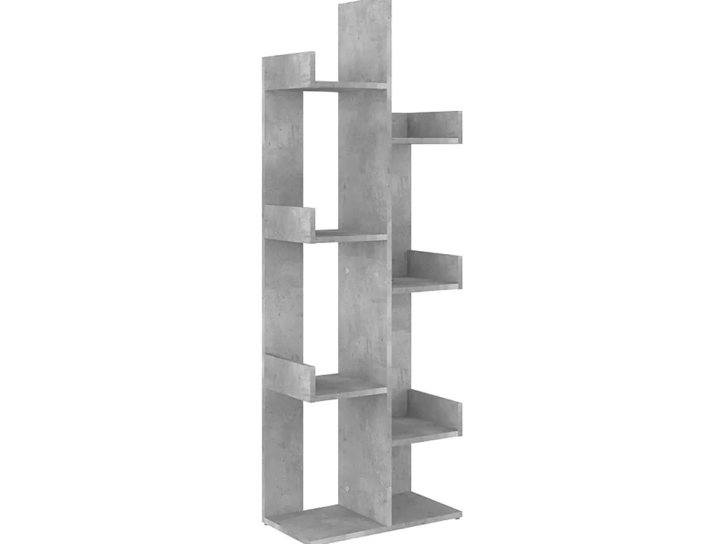 Estante 48x25,5x140 cm derivados de madeira cinzento cimento PT869621