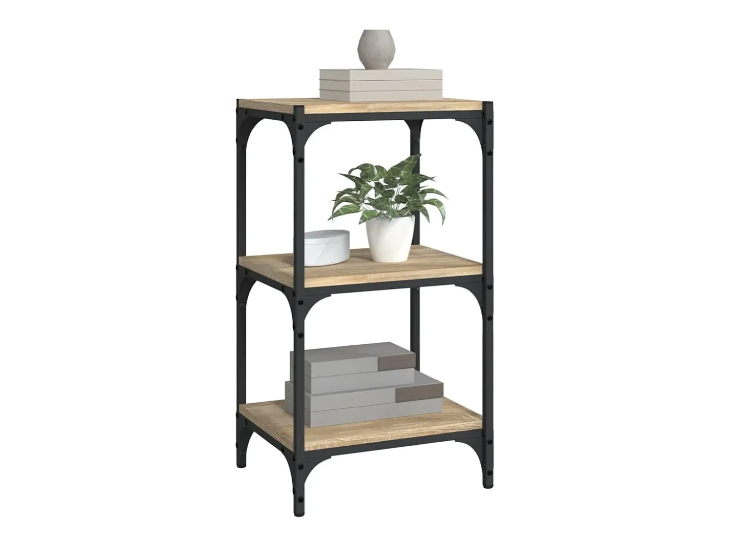 Estante 40x33x70,5 cm derivados de madeira/aço carvalho sonoma