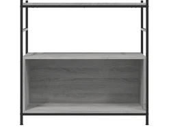 Estante 80x30x78,5 cm derivados de madeira e ferro cinza sonoma PT530380