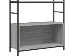 Estante 80x30x78,5 cm derivados de madeira e ferro cinza sonoma PT530380