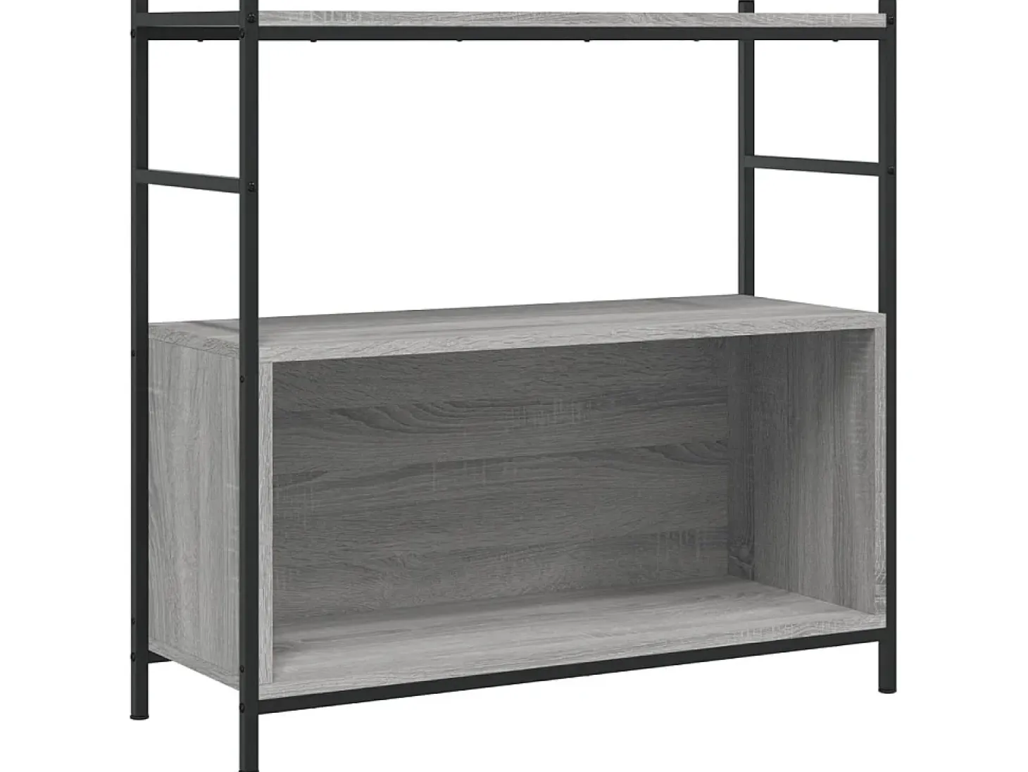Estante 80x30x78,5 cm derivados de madeira e ferro cinza sonoma PT530380
