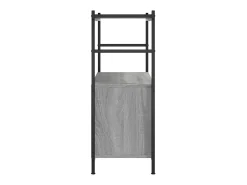 Estante 80x30x78,5 cm derivados de madeira e ferro cinza sonoma PT530380