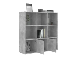 Estante 98x30x98 cm derivados de madeira cinzento cimento PT103817