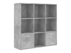 Estante 98x30x98 cm derivados de madeira cinzento cimento PT103817