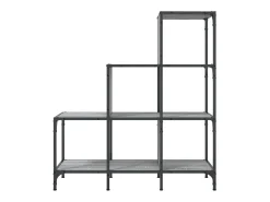 Estante 92x30x102 cm derivados de madeira e metal cinza sonoma PT516614