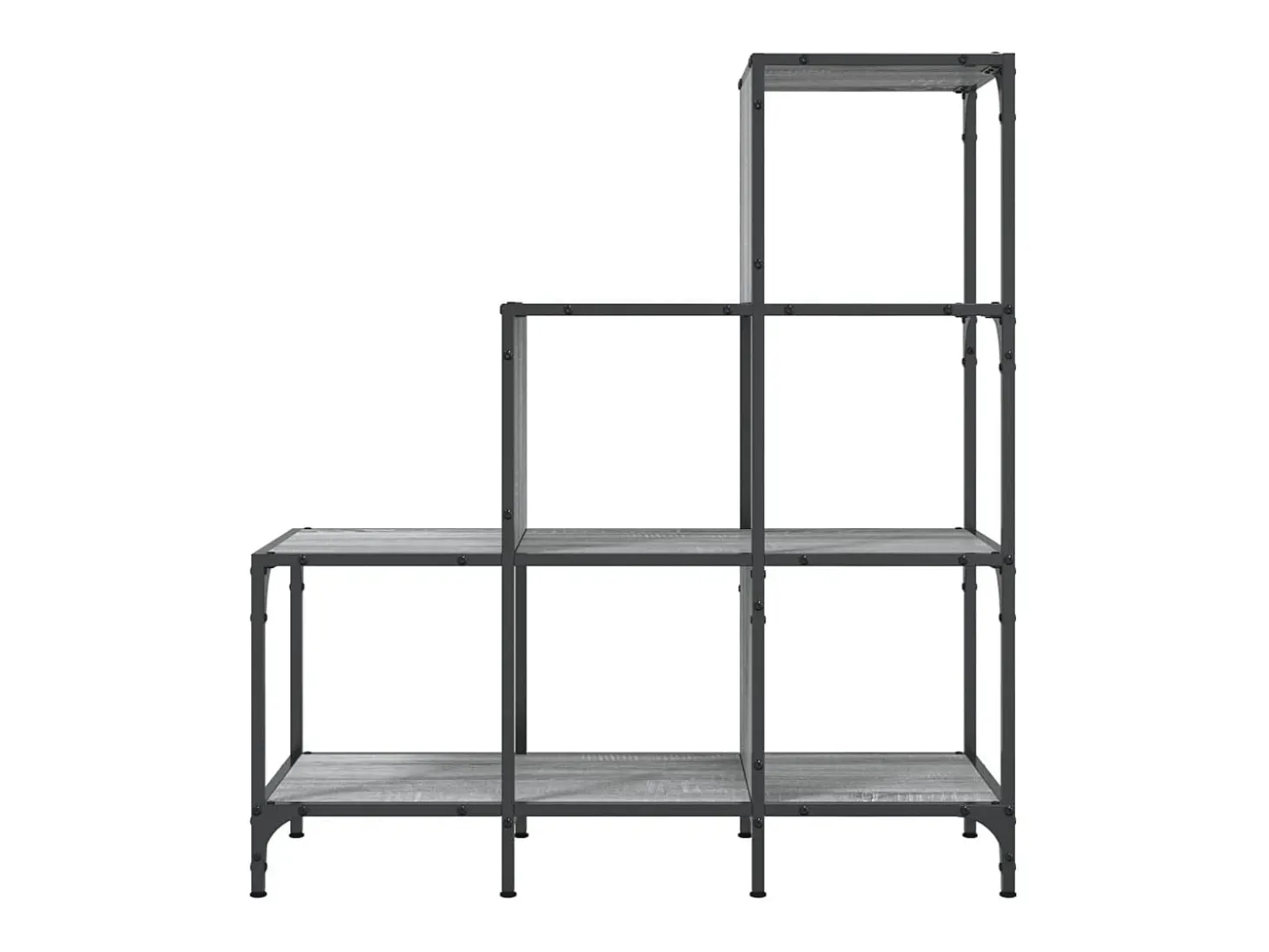 Estante 92x30x102 cm derivados de madeira e metal cinza sonoma PT516614