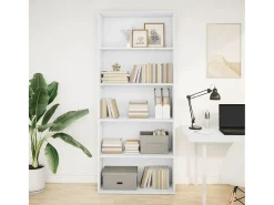 Estante 80x30x189 cm derivados de madeira branco