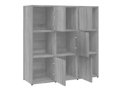 Estante 90x30x90 cm derivados de madeira cinzento sonoma PT781764