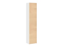 Estante 40x30x189 cm derivados de madeira branco brilhante