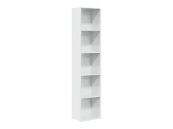 Estante 40x30x189 cm derivados de madeira branco brilhante