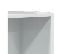 Estante 40x30x189 cm derivados de madeira branco brilhante