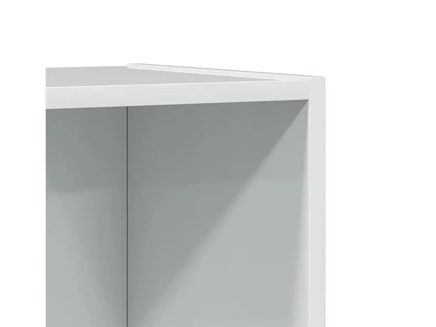 Estante 40x30x189 cm derivados de madeira branco brilhante
