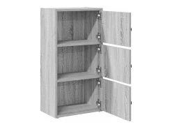 Estante 40x24x77 cm derivados de madeira cinzento sonoma