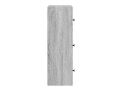 Estante 40x24x77 cm derivados de madeira cinzento sonoma