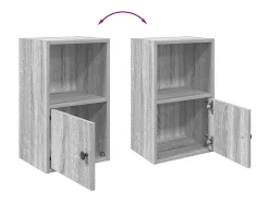Estante 31x24x52 cm derivados de madeira cinzento sonoma