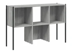 Estante 102x28x172 cm derivados de madeira cinzento sonoma