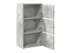 Estante 40x24x77 cm derivados de madeira cinzento cimento