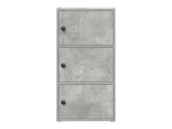 Estante 40x24x77 cm derivados de madeira cinzento cimento