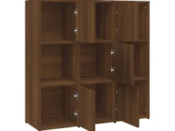 Estante 90x30x90 cm derivados de madeira carvalho castanho PT269661
