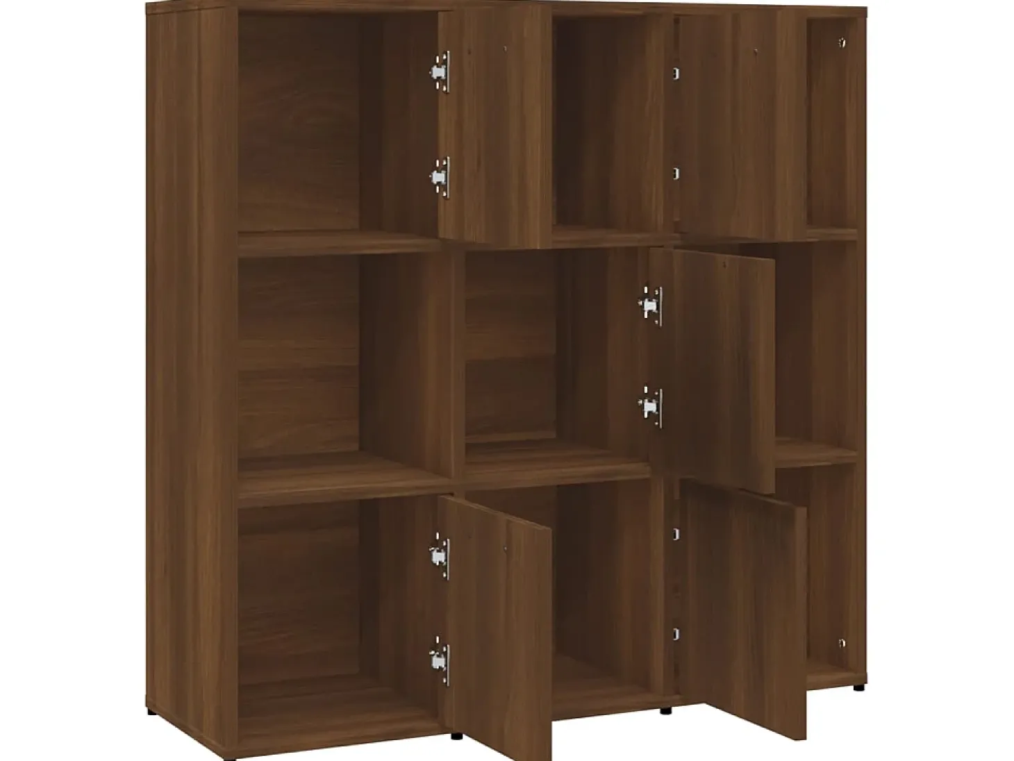 Estante 90x30x90 cm derivados de madeira carvalho castanho PT269661