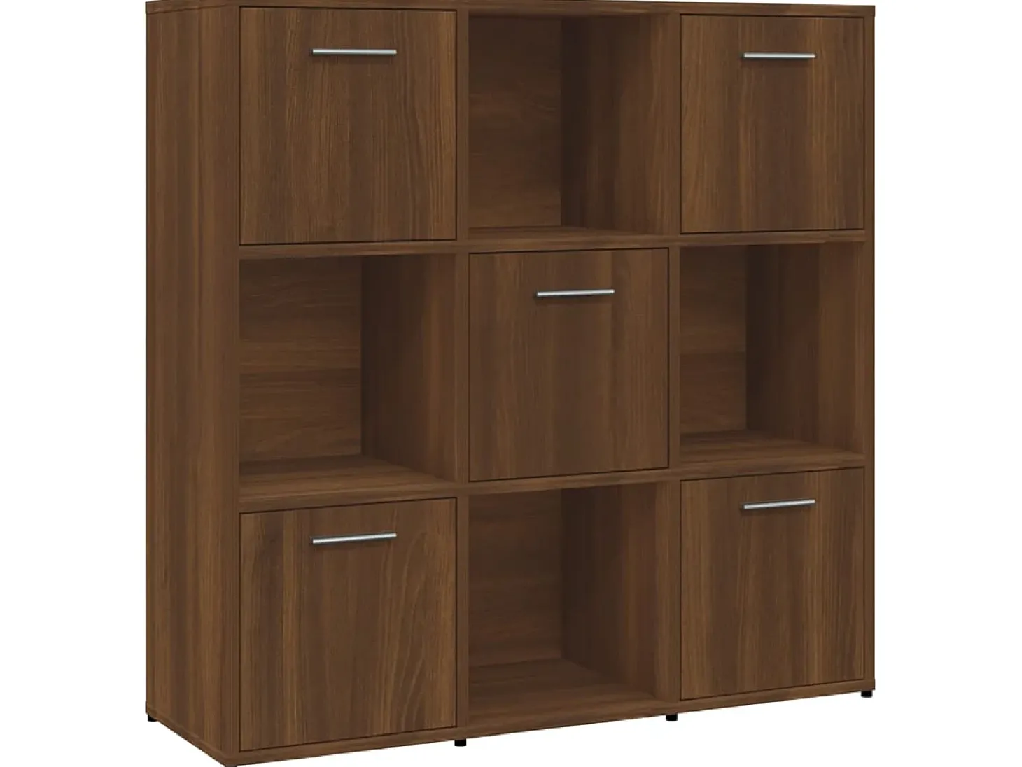 Estante 90x30x90 cm derivados de madeira carvalho castanho PT269661