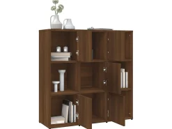 Estante 90x30x90 cm derivados de madeira carvalho castanho PT269661