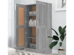 Estante 82,5x30,5x150 cm derivados de madeira cinzento sonoma PT726616