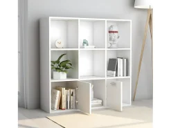 Estante 98x30x98 cm derivados de madeira branco PT874657