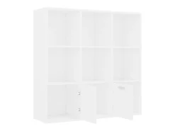Estante 98x30x98 cm derivados de madeira branco PT874657