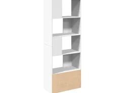 Estante 70x36x189 cm derivados de madeira branco PT429096