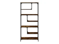 Estante 81x36x176 cm derivados de madeira carvalho fumado PT475479