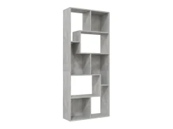 Estante 67x24x161 cm derivados de madeira cinzento cimento PT371376