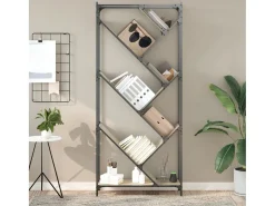 Estante 79x30x180 cm derivados de madeira/metal carvalho sonoma PT747878