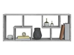 Estante 36x16x90 cm derivados de madeira cinzento sonoma