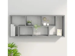 Estante 36x16x90 cm derivados de madeira cinzento sonoma