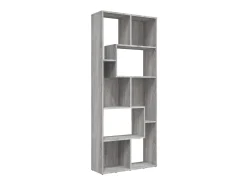 Estante 67x24x161 cm derivados de madeira sonoma cinza PT418972