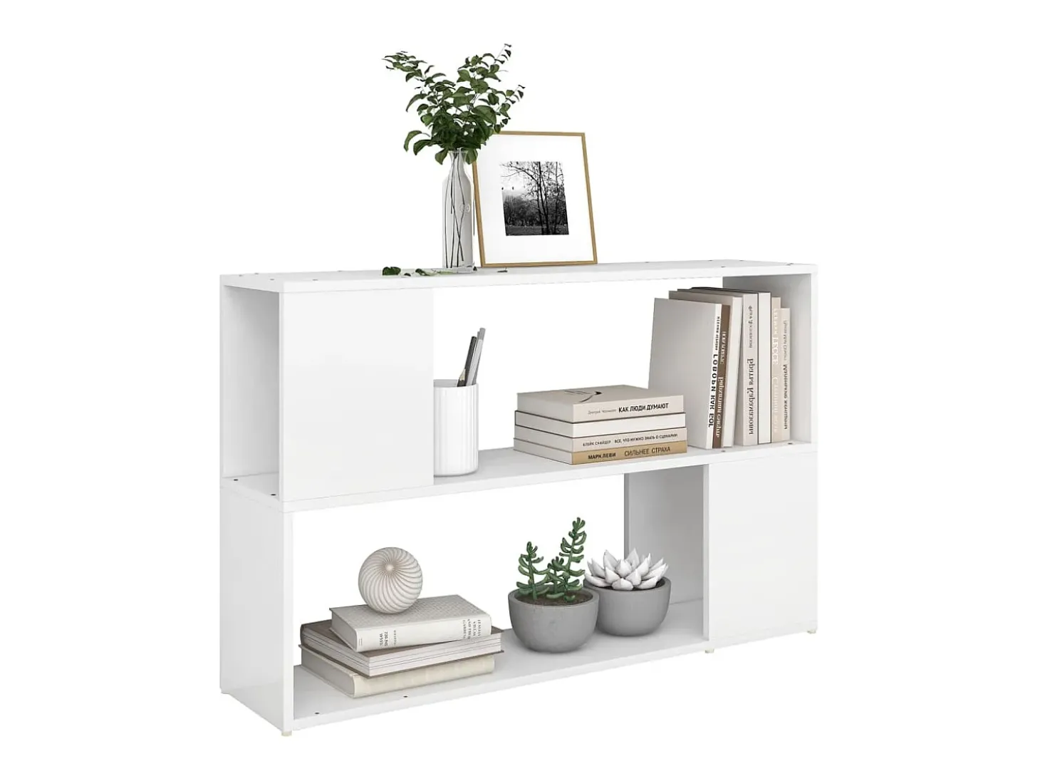 Estante 100x24x63 cm derivados de madeira branco PT394495