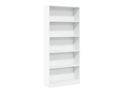 Estante 80x24x176 cm derivados de madeira branco