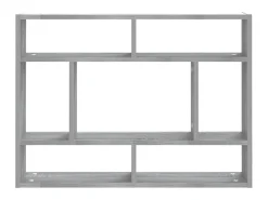 Estante 75x16x55 cm derivados de madeira cinzento sonoma PT509622