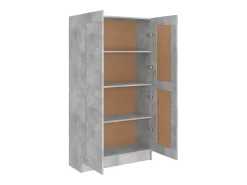 Estante 82,5x30,5x150 cm derivados de madeira cinzento cimento