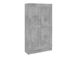 Estante 82,5x30,5x150 cm derivados de madeira cinzento cimento