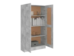 Estante 82,5x30,5x150 cm derivados de madeira cinzento cimento