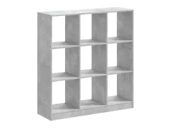 Estante 102x32x108 cm derivados de madeira cinzento cimento