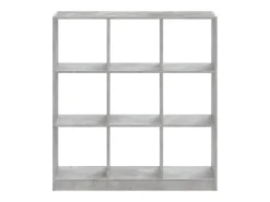 Estante 102x32x108 cm derivados de madeira cinzento cimento