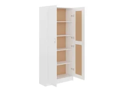 Estante 82,5x30,5x185,5 cm derivados de madeira branco PT374656