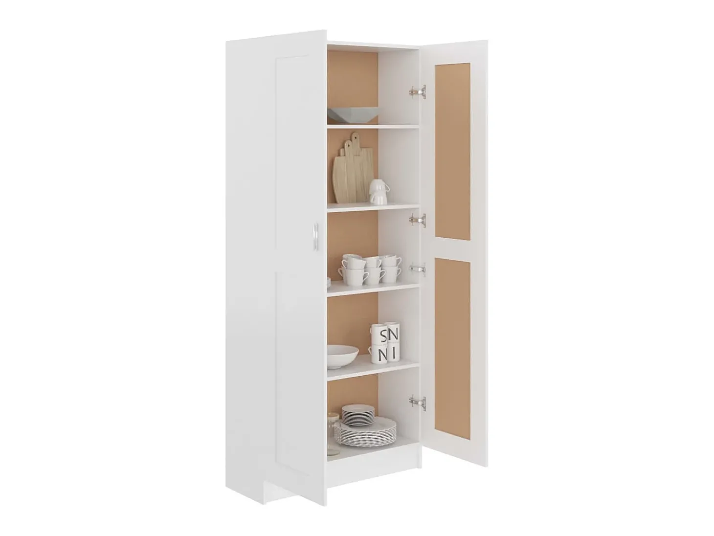 Estante 82,5x30,5x185,5 cm derivados de madeira branco PT374656