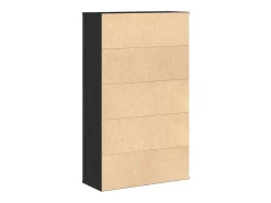 Estante 60x24x101,5 cm derivados de madeira carvalho preto