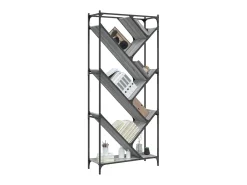 Estante 79x30x180 cm derivados de madeira e metal cinza sonoma PT283479